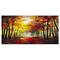 Designart - Walk Through Autumn Forest - Landscape Art Print Canvas